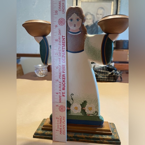 Kathe Wohlfahrt candle holder. Hand carved and hand painted. - Picture 6 of 7